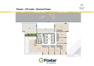 Diamond Tower - Salas de 41 m² a partir de R$ 444 mil à vista