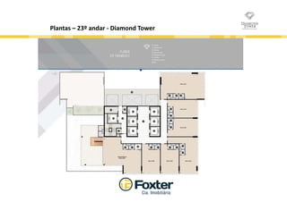 Diamond Tower - Salas de 41 m² a partir de R$ 444 mil à vista