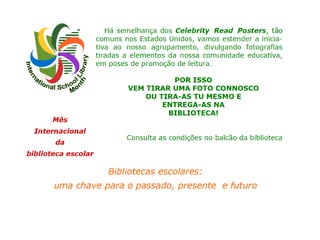 Mês da biblioteca escolar