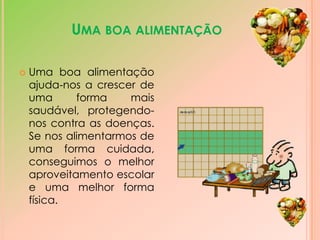 -   não estar incluída a água pois faz parte de todos os alimentos;