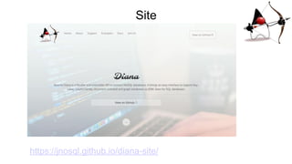 Site
https://jnosql.github.io/diana-site/
 