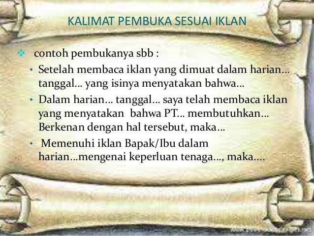 Ppt.SURAT LAMARAN KERJA " SMA Ya BAKII " SUKRINIAM