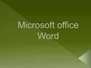 Microsoft office Word 