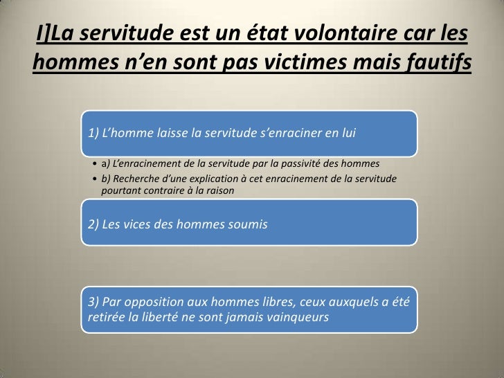 Analyse Linéaire Discours De La Servitude Volontaire