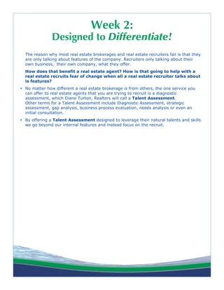Diane Turton Realtors Agent Recruiting Drip Email Campaign | PDF