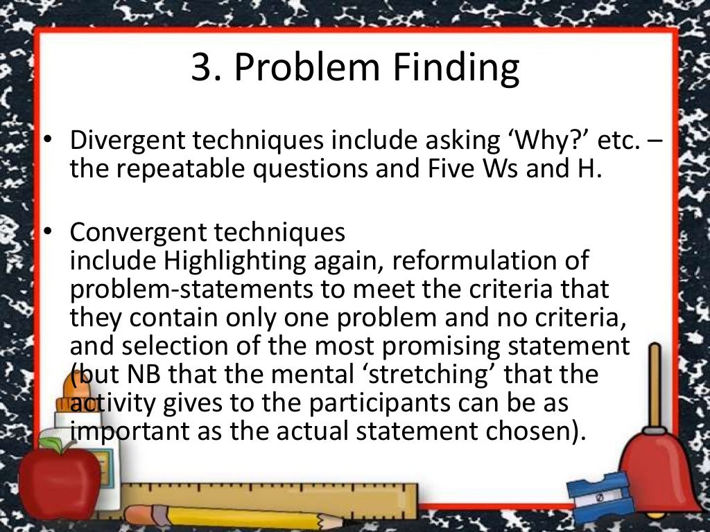 Problem Solving And Creativity