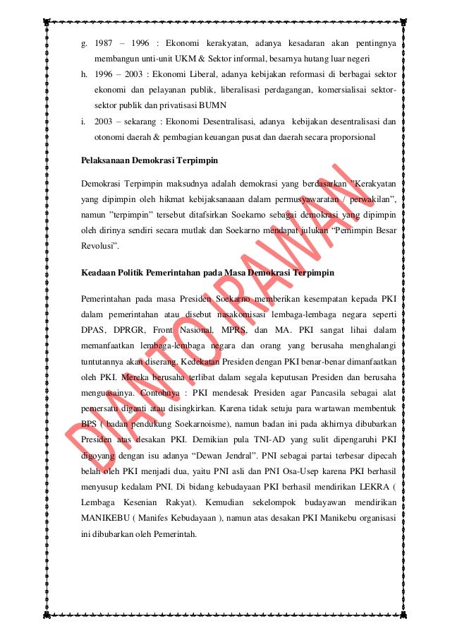 makalah perekonomian indonesia