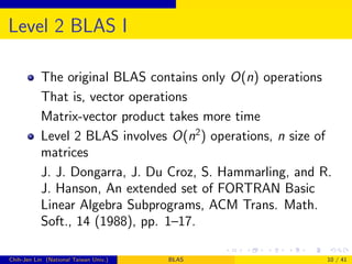 BLAS - Basic Linear Algebra subrutinas varias | PDF