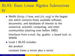 BLAS - Basic Linear Algebra subrutinas varias | PDF