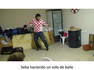 Seba haciendo un solo de baile
