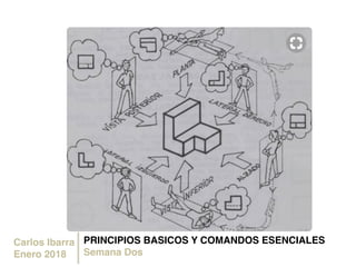 PRINCIPIOS BASICOS Y COMANDOS ESENCIALES
Semana Dos
Carlos Ibarra
Enero 2018
 