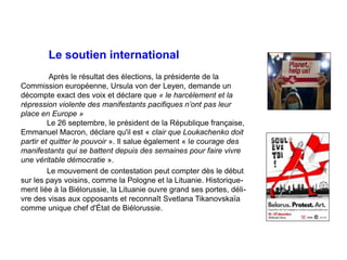 Le soutien international
Après le résultat des élections, la présidente de la
Commission européenne, Ursula von der Leyen,...
