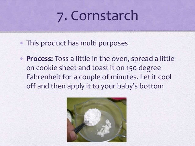 cornstarch and diaper rash