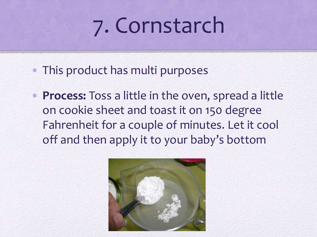 cornstarch diaper