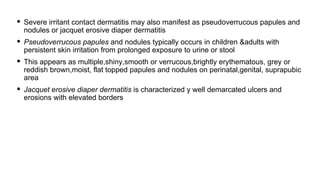 Diaper rash in pediatrics in small neonates | PDF