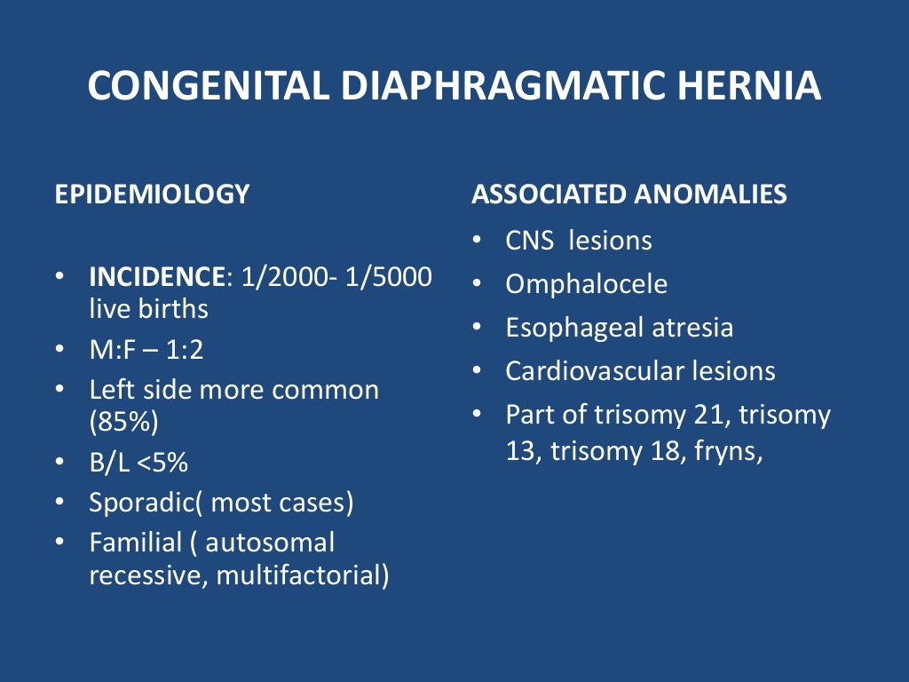 Diaphragmatic hernia