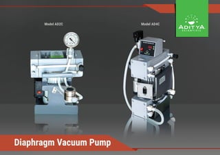 Diaphragm Vacuum Pump
Model AD2C Model AD4C
 