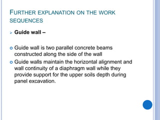 Diaphragm walls | PPTX