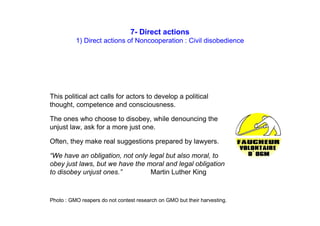 S. — 01. The means and steps of a nonviolent action campaign | PPT