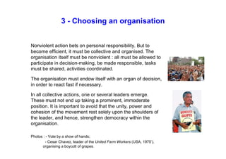 S. — 01. The means and steps of a nonviolent action campaign | PPT