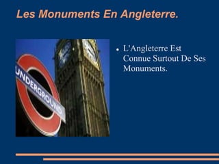Les Monuments En Angleterre. ,[object Object],[object Object],[object Object]