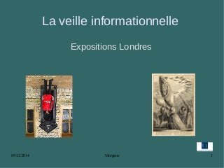 09/12/2014 Morgane 1
La veille informationnelle
Expositions Londres
 