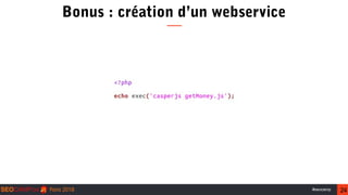 24#seocamp
Bonus : création d’un webservice
 