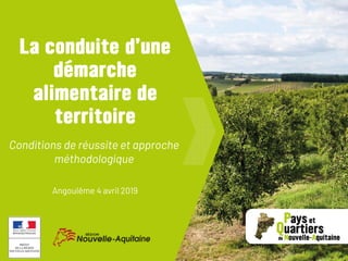 Conditions de réussite et approche
méthodologique
Angoulême 4 avril 2019
 