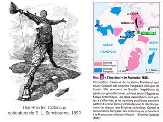 The Rhodes Colossus
caricature de E. L. Sambourne, 1892
 