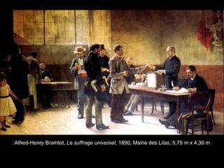 Alfred-Henry Bramtot, Le suffrage universel, 1890, Mairie des Lilas, 5,75 m x 4,30 m
 