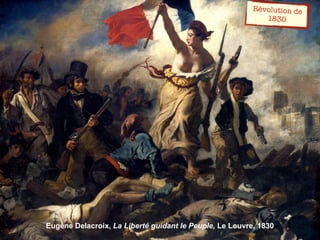 Eugène Delacroix, La Liberté guidant le Peuple, Le Louvre, 1830
Révolution de
1830
 