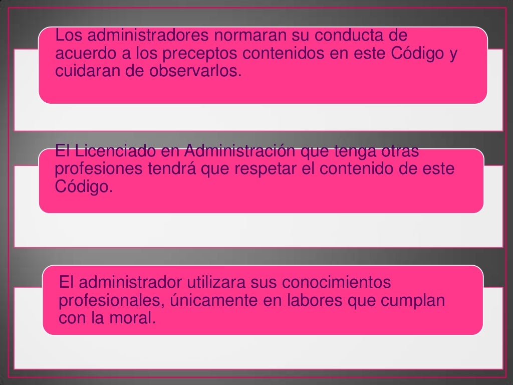 Codigo De Etica Del Licenciado En Administracion es.slideshare.net