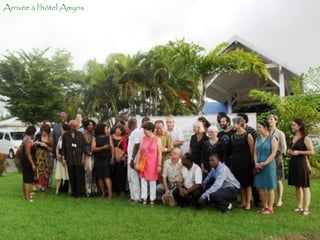 Arrivée à l’hôtel Amyris 