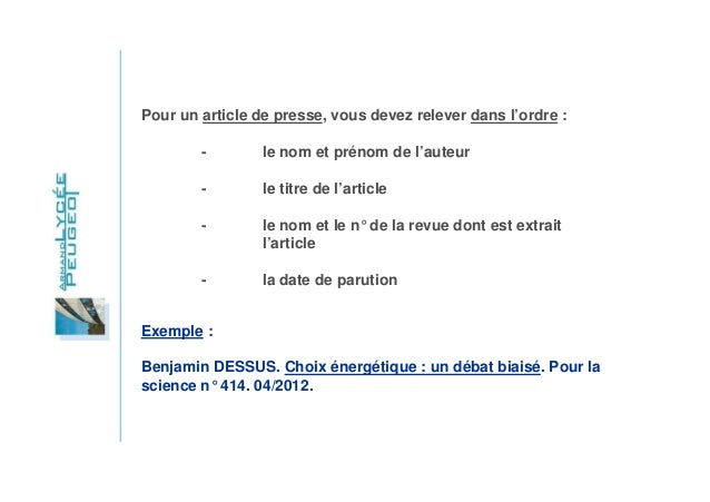 Diaporama bibliographie