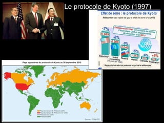 Le protocole de Kyoto (1997)
 