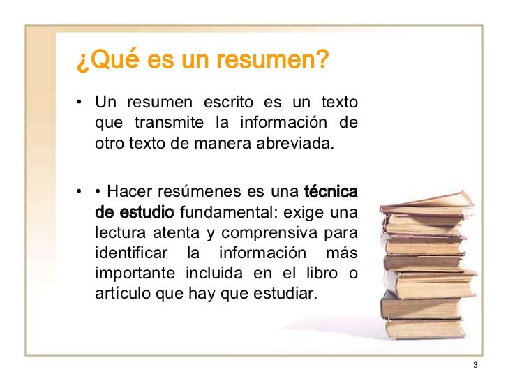 Que ES Un Resumen