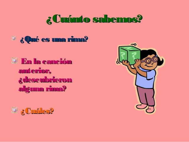 Diapocitivas de rimas