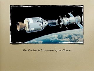 Vue d’artiste de la rencontre Apollo-Soyouz
 