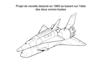 Projet de navette dessiné en 1969 se basant sur l’idée
               des deux avions-fusées
 