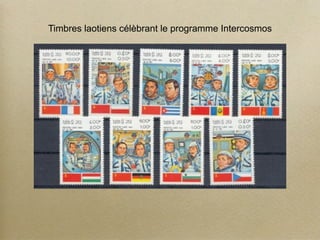 Timbres laotiens célèbrant le programme Intercosmos
 