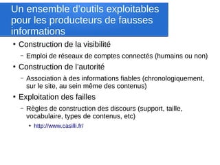 Circulation et visibilité des fausses informations dans un écosystème socionumérique | Alexandre Coutant (UQAM)