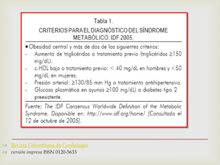  Revista Colombiana de Cardiología
 versión impresa ISSN 0120-5633
 