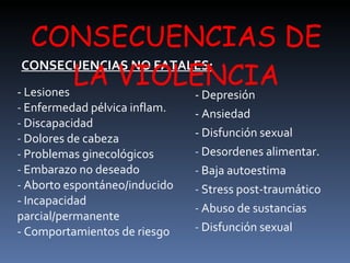 <ul><li>- Lesiones </li></ul><ul><li>Enfermedad pélvica inflam. </li></ul><ul><li>Discapacidad </li></ul><ul><li>Dolores d...