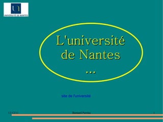 L'université de Nantes ... site de l'université 