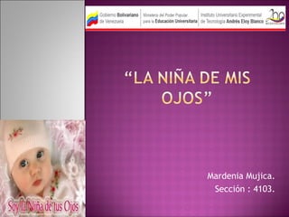 Mardenia Mujica.
 Sección : 4103.
 