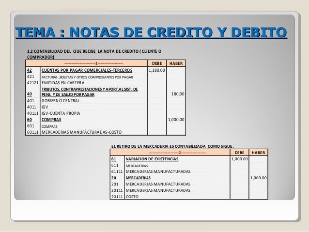 nota de credito duplicado libro diario