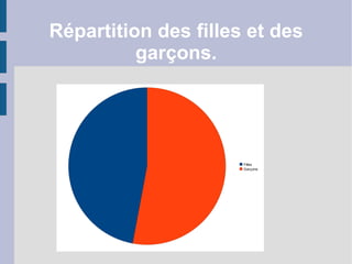 Répartition des filles et des garçons.