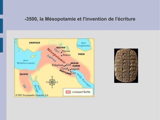 -3500, la Mésopotamie et l'invention de l'écriture

 