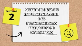 2
METODOLOGIA DE
IMPLEMENTACION
DEL
PLANEAMIENTO
ESTRATEGICO
OPERATIVO
CAPITULO 2
 