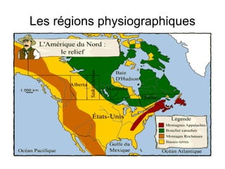 Les régions physiographiques 